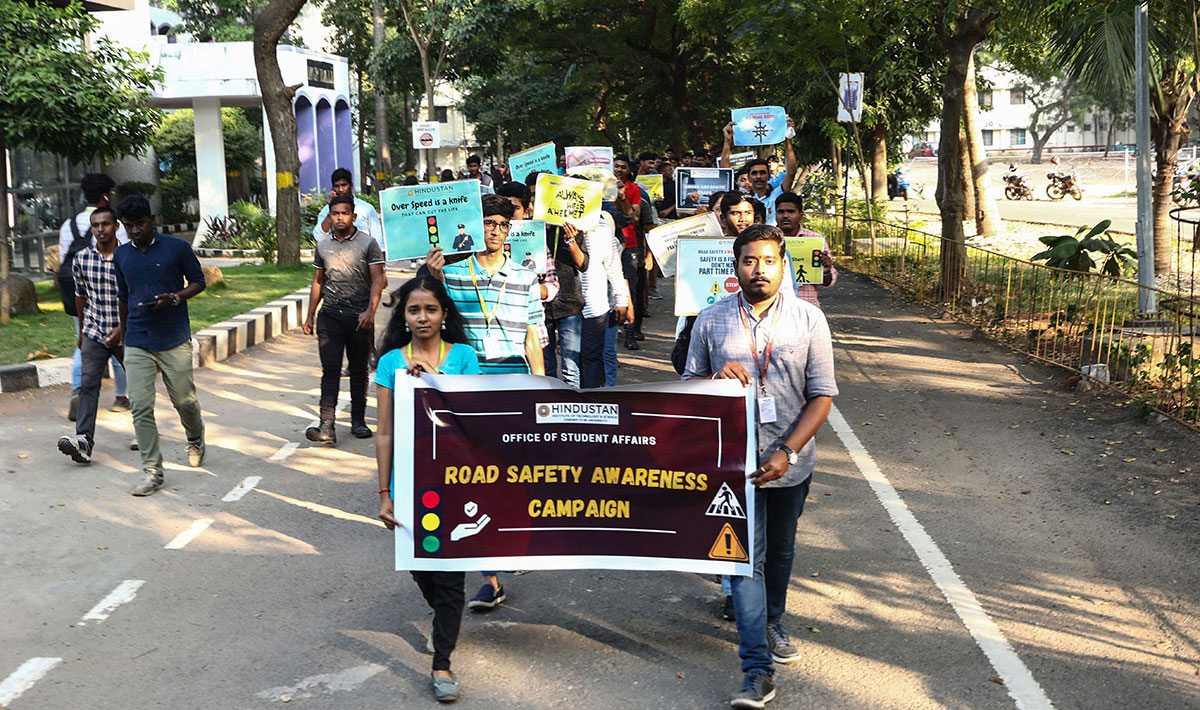 Road Safety Awareness Campaign Hindustan Institute Of Technology And 